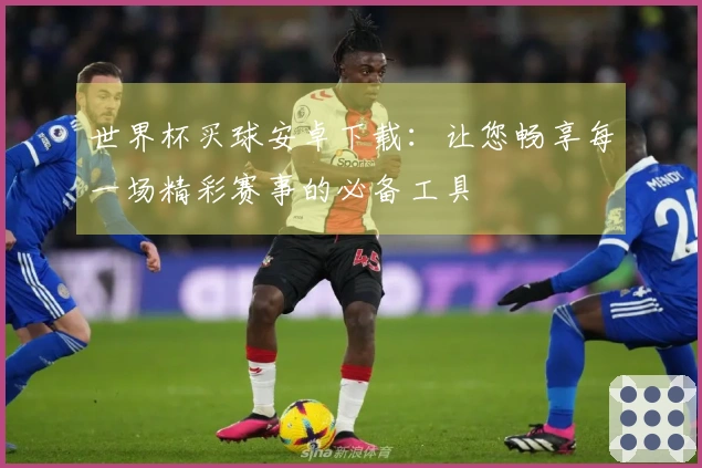 世界杯买球安卓下载：让您畅享每一场精彩赛事的必备工具